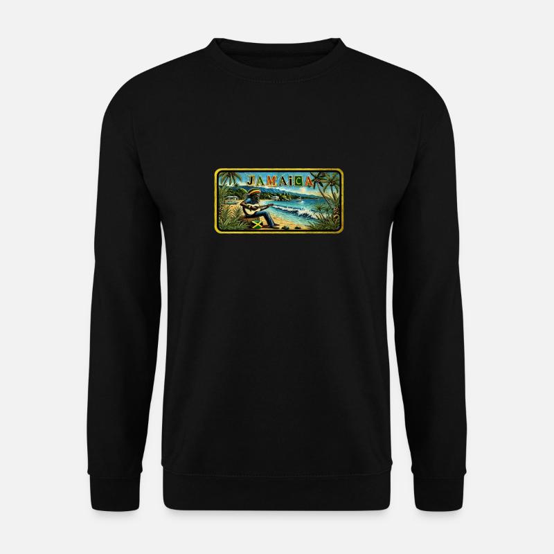 Jamaica Reggae Vibes - Unisex Pullover - Schwarz