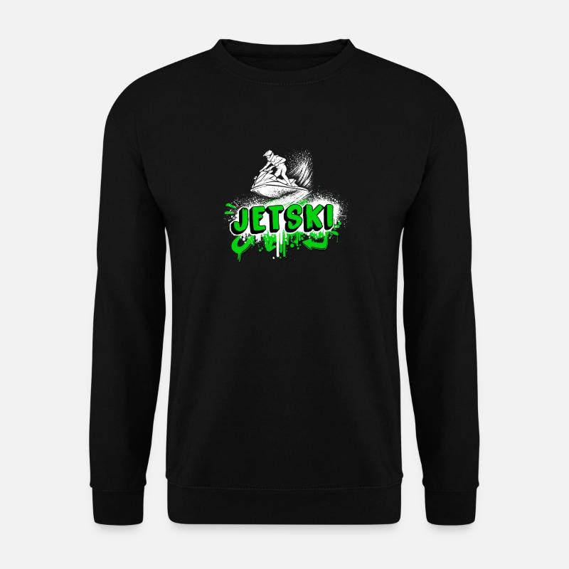 Jetski Graffiti – Splash and Ride - Unisex Pullover - Schwarz