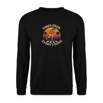 Rollerblades - Unisex Sweatshirt - black - Front - Alina (178cm) & Michal (187cm)