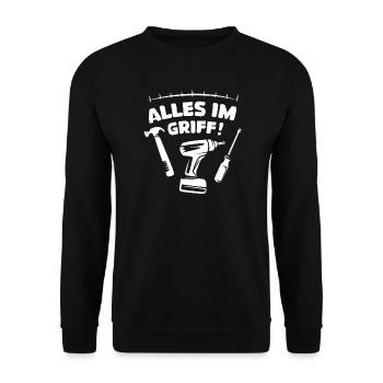 Everything under control - craftsmen and caretakers - Unisex Sweatshirt - black - Front - Alina (178cm) & Michal (187cm)