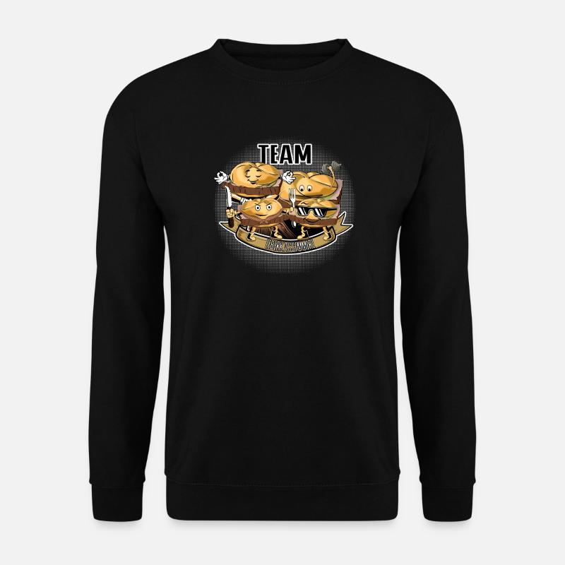 Team Leberkassemmel – Snack Squad! - Unisex Sweatshirt - black
