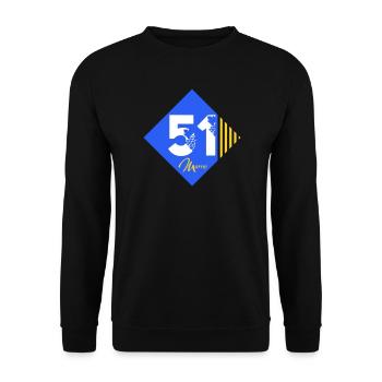 51 - Unisex Pullover - Schwarz - Vorne - Alina (178cm) & Michal (187cm)