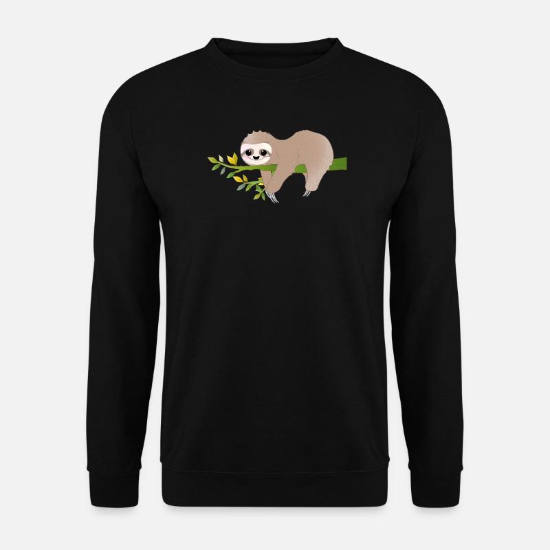 Entspanntes Faultier – Charmantes Relax-Motiv - Unisex Pullover - Schwarz