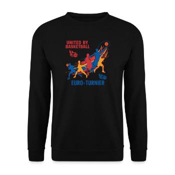 Basketball Turnier - Unisex Pullover - Schwarz - Vorne - Alina (178cm) & Michal (187cm)
