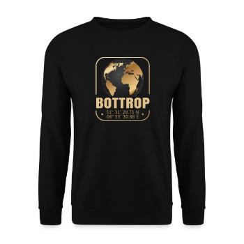 Bottrop - Unisex Pullover - Schwarz - Vorne - Alina (178cm) & Michal (187cm)