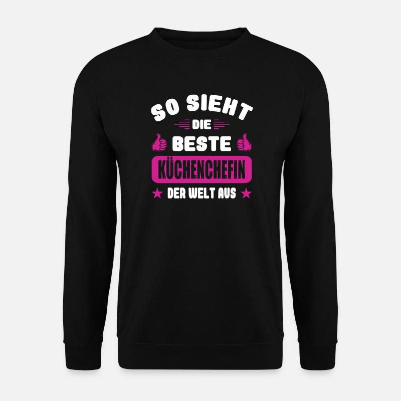 Küchenchefin Gastronomie Geschenke Restaurant - Unisex Pullover - Schwarz