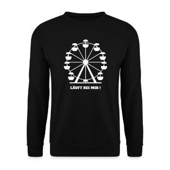 Runs for me! - Unisex Sweatshirt - black - Front - Alina (178cm) & Michal (187cm)