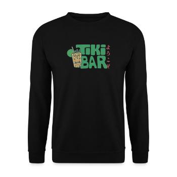 Welcome to the Tokyo Tiki Bar in Japanese - Unisex Pullover - Schwarz - Vorne - Alina (178cm) & Michal (187cm)