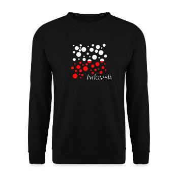 Indonesia Indonesien - Unisex Pullover - Schwarz - Vorne - Alina (178cm) & Michal (187cm)