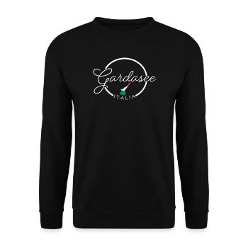 Gardasee, Lago di Garda - Unisex Pullover - Schwarz - Vorne - Alina (178cm) & Michal (187cm)