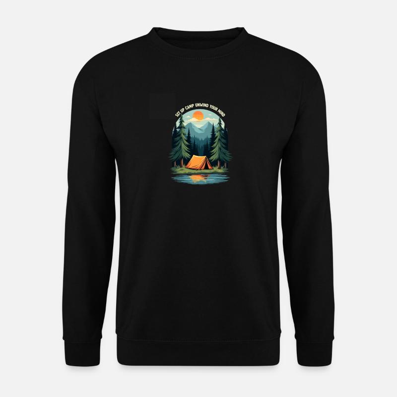 Camping Love - entspannen Sie Ihren Geist - Unisex Pullover - Schwarz