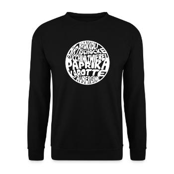 Soupe de légumes - Sweat-shirt Unisexe - noir - Devant - Alina (178cm) & Michal (187cm)