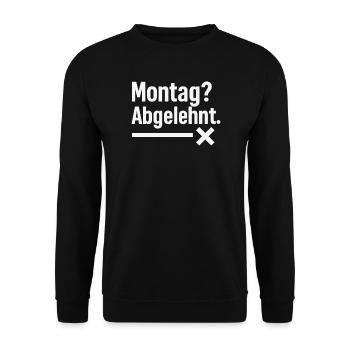 Une incursion visuelle - Sweat-shirt Unisexe - noir - Devant - Alina (178cm) & Michal (187cm)