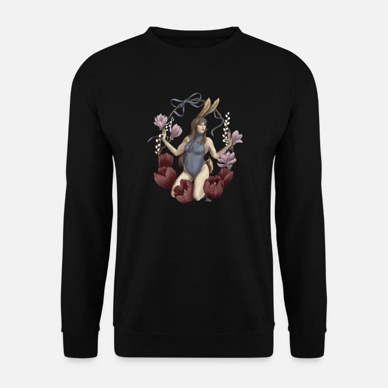 Ostaras Frühlingsgrüße - Unisex Pullover - Schwarz