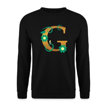G - Unisex Sweatshirt - black - Front - Alina (178cm) & Michal (187cm)