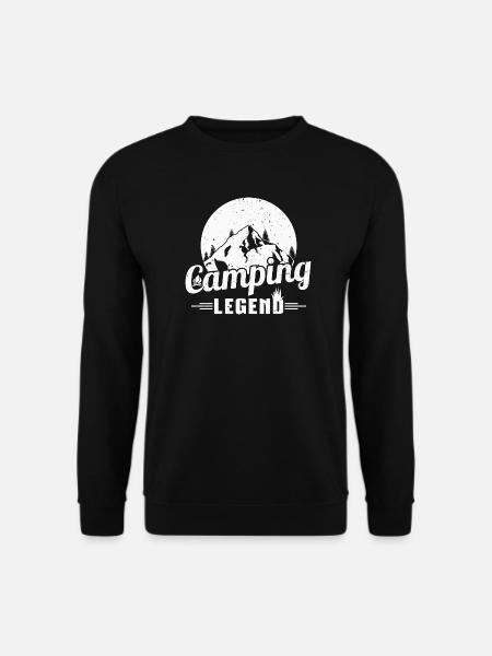Mountain Camping Legend Design - Unisex Sweatshirt - black