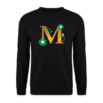 M - Unisex Pullover - Schwarz - Vorne - Alina (178cm) & Michal (187cm)