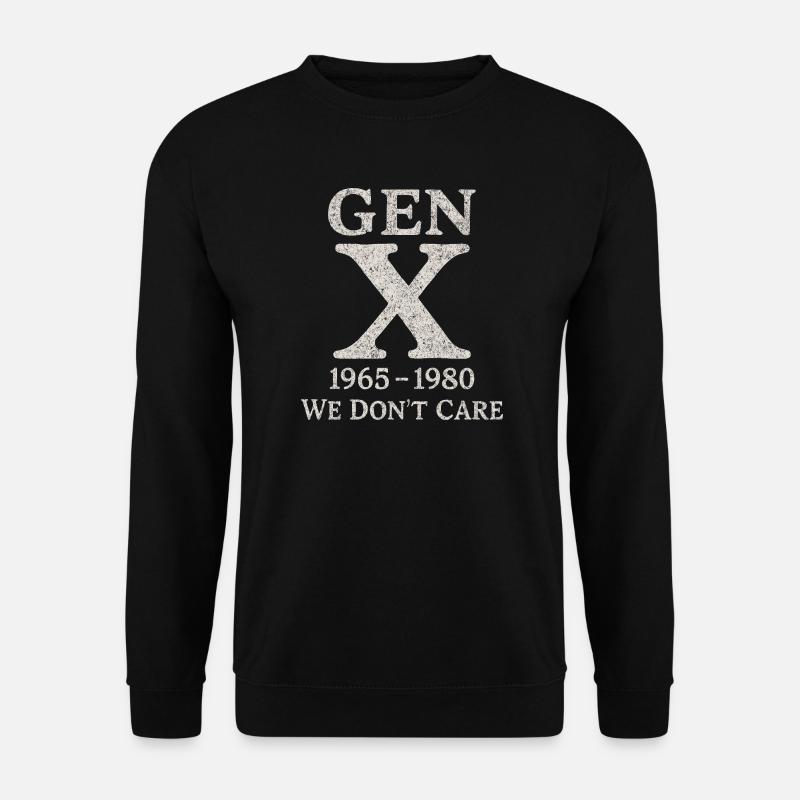Generation X - We don't care - Unisex Sweatshirt - black