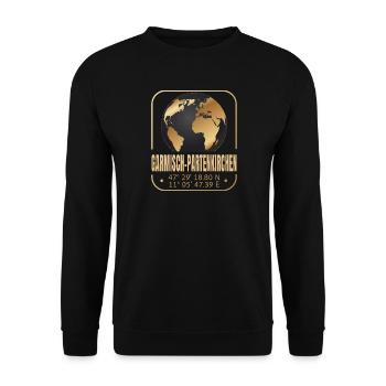 Garmisch Partenkirchen - Unisex Pullover - Schwarz - Vorne - Alina (178cm) & Michal (187cm)