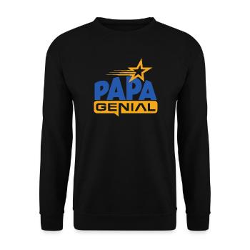 Toller Vater - Unisex Pullover - Schwarz - Vorne - Alina (178cm) & Michal (187cm)