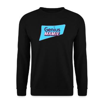 Genius Granny - Unisex Sweatshirt - black - Front - Alina (178cm) & Michal (187cm)