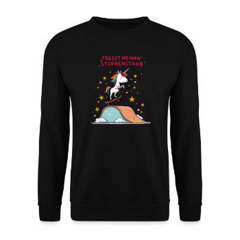 Planche à roulettes Licorne - Sweat-shirt Unisexe - noir - Devant - Alina (178cm) & Michal (187cm)