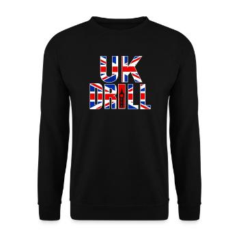 UK DRILL - Sweat-shirt Unisexe - noir - Devant - Alina (178cm) & Michal (187cm)