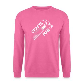 Artisan avec marteau pour les artisans et les bricoleurs - Sweat-shirt Unisexe - rose - Devant
