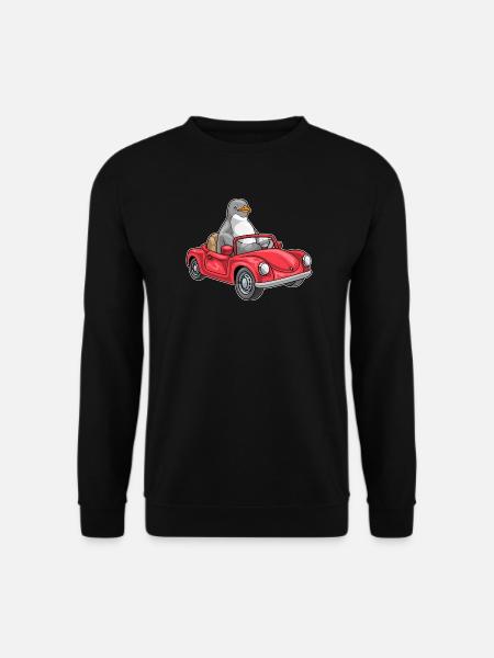 Penguin Car - Unisex Sweatshirt - black