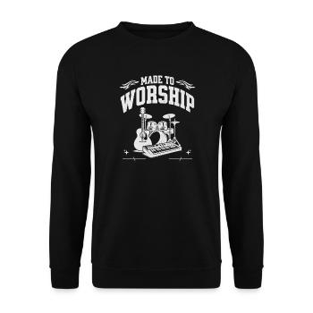 Musikthema für Musiker und Fans - Unisex Pullover - Schwarz - Vorne - Alina (178cm) & Michal (187cm)