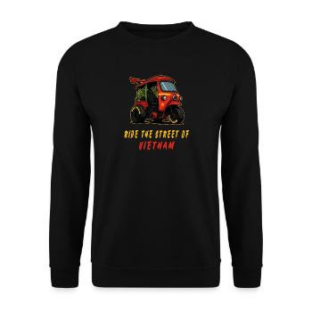 Vietnam Tuk-Tuk Racing - Sweat-shirt Unisexe - noir - Devant - Alina (178cm) & Michal (187cm)