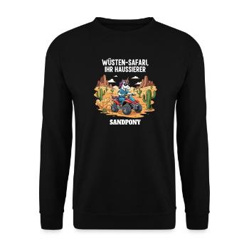 Licorne du désert - Sweat-shirt Unisexe - noir - Devant - Alina (178cm) & Michal (187cm)