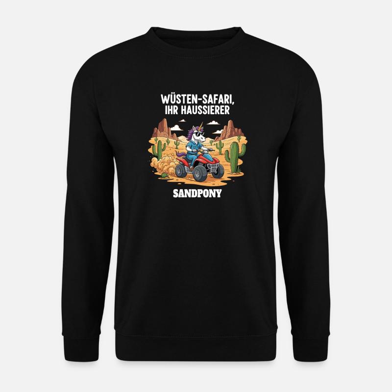 Wüsten-Einhorn - Unisex Pullover - Schwarz