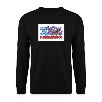 Plushmageddon - Unisex Pullover - Schwarz - Vorne - Alina (178cm) & Michal (187cm)