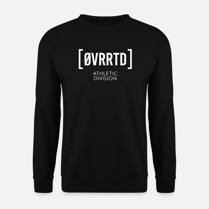 Overrated - Athletic Division (white) - Unisex Sweatshirt - black