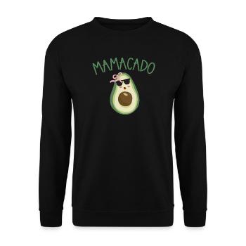 Mamacado Avocado Style - Unisex Sweatshirt - black - Front - Alina (178cm) & Michal (187cm)