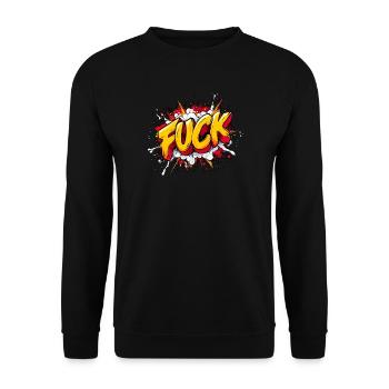 BoomFuuuuuu - Unisex Sweatshirt - black - Front - Alina (178cm) & Michal (187cm)