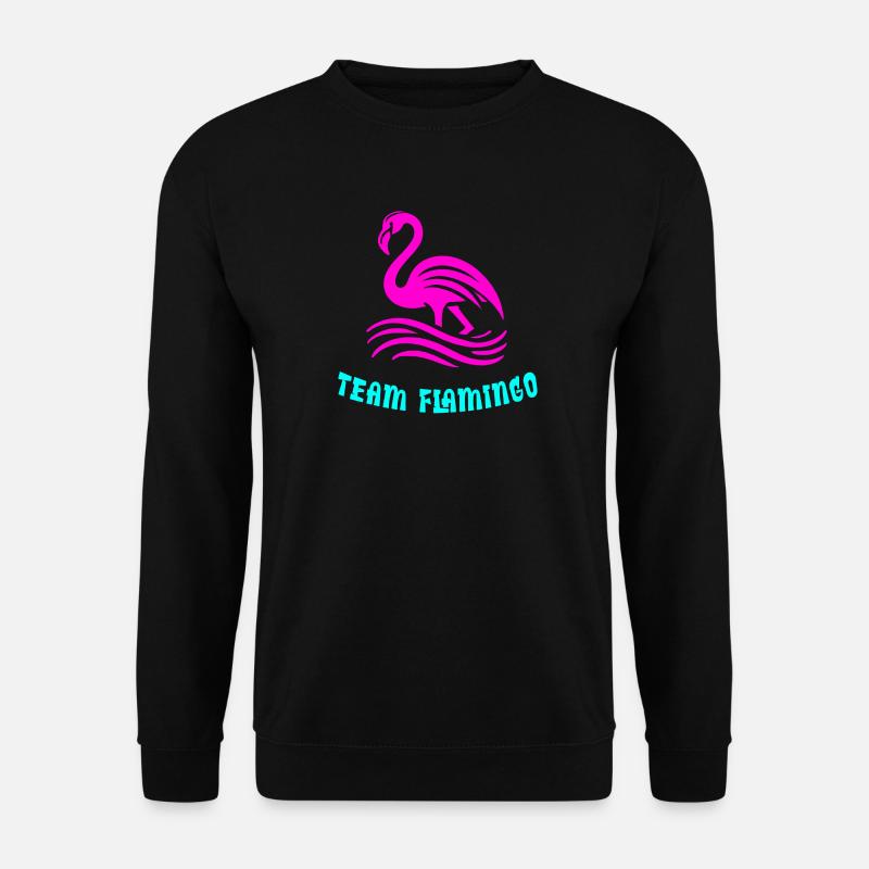 Team Flamingo - Unisex Pullover - Schwarz