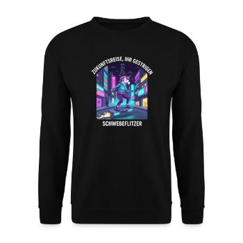 Unicorn of the future - Unisex Sweatshirt - black - Front - Alina (178cm) & Michal (187cm)