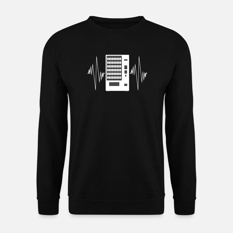 Snackautomat Tastatur Puls - Unisex Pullover - Schwarz