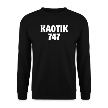 Frieden, Frankreich, ich liebe Frankreich - Unisex Pullover - Schwarz - Vorne - Alina (178cm) & Michal (187cm)