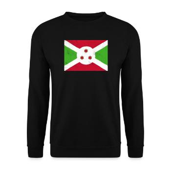 Drapeau du Burundi - Sweat-shirt Unisexe - noir - Devant - Alina (178cm) & Michal (187cm)