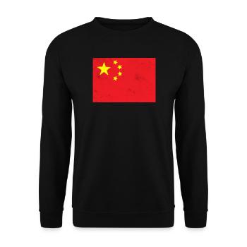 Drapeau de la Chine - Sweat-shirt Unisexe - noir - Devant - Alina (178cm) & Michal (187cm)