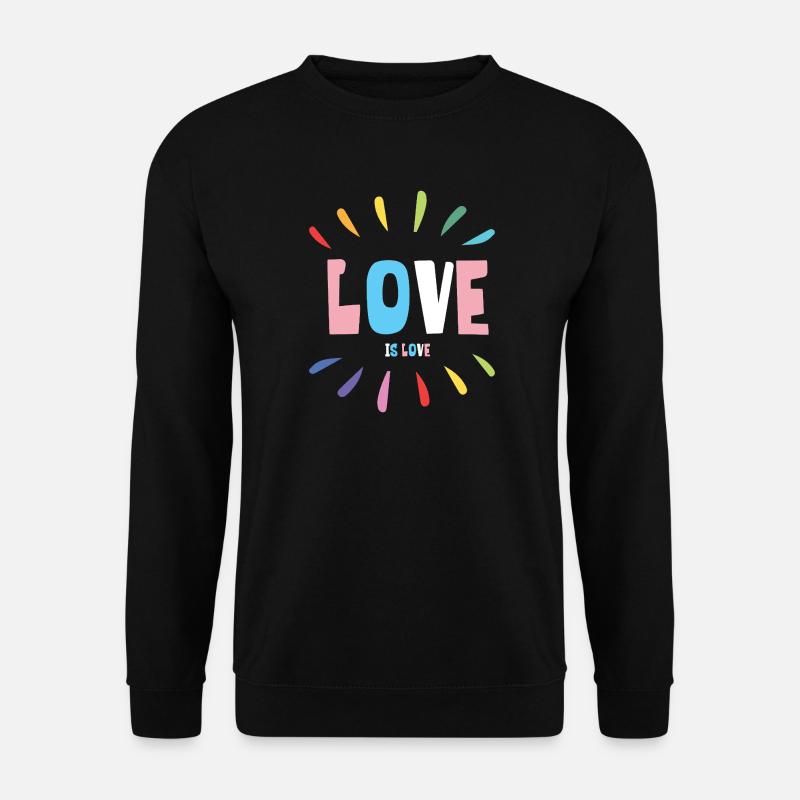 LGBT Pride Month - Liebe ist Liebe - Unisex Pullover - Schwarz