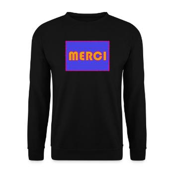 MISTRESS. MASTER. THANK YOU. THANK YOU MISTRESS. GIFT. - Unisex Sweatshirt - black - Front - Alina (178cm) & Michal (187cm)