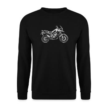Voyage Enduro Moto - Biker Tour Symbol - Sweat-shirt Unisexe - noir - Devant - Alina (178cm) & Michal (187cm)