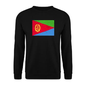Eritreische Flagge – Afrikanische Identität - Unisex Pullover - Schwarz - Vorne - Alina (178cm) & Michal (187cm)