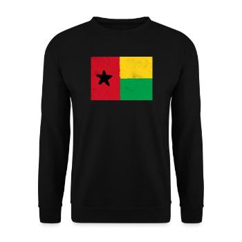 Flag of Guinea-Bissau – Star of Africa - Unisex Sweatshirt - black - Front - Alina (178cm) & Michal (187cm)
