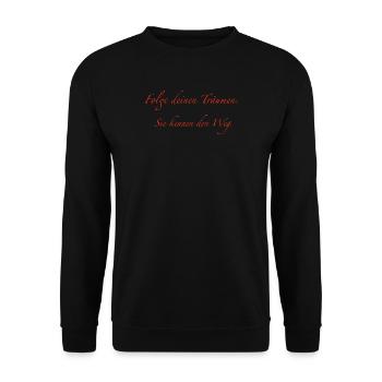 Follow your dreams - Unisex Sweatshirt - black - Front - Alina (178cm) & Michal (187cm)