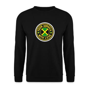 From Jamaica with Love - Unisex Sweatshirt - black - Front - Alina (178cm) & Michal (187cm)